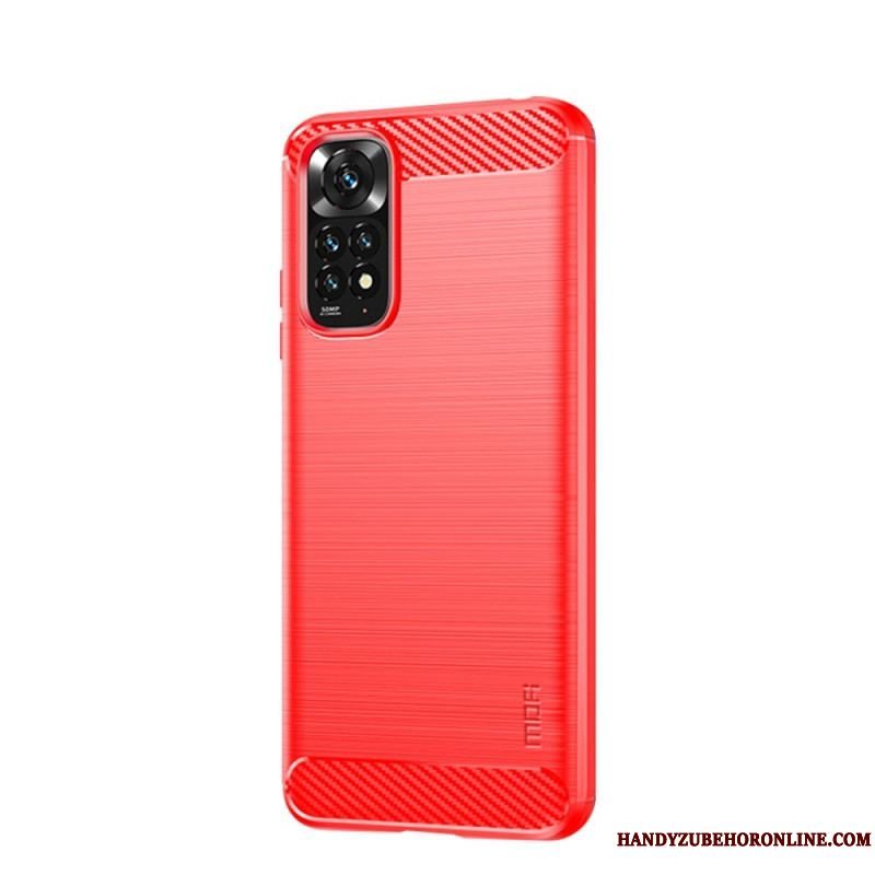 Cover Xiaomi Redmi Note 11 / 11S Mofi Børstet Kulfiber