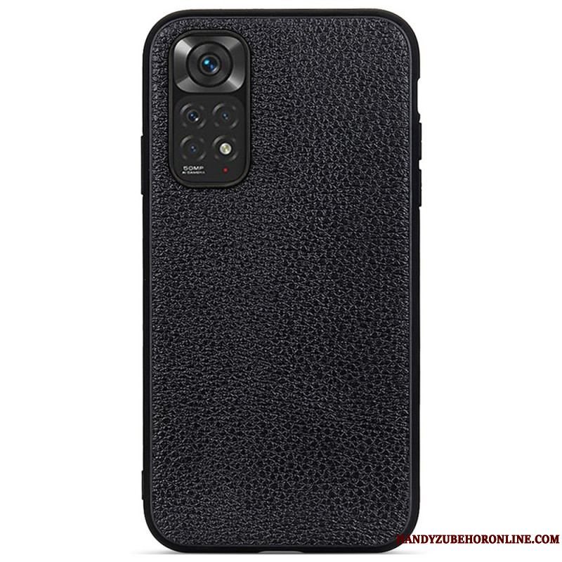 Cover Xiaomi Redmi Note 11 / 11S Ægte Litchi Læder