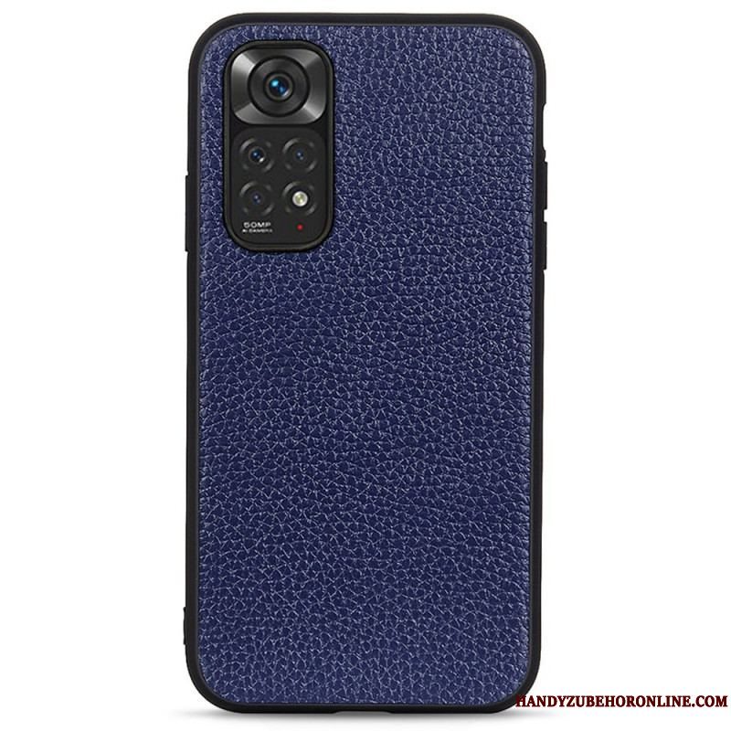 Cover Xiaomi Redmi Note 11 / 11S Ægte Litchi Læder