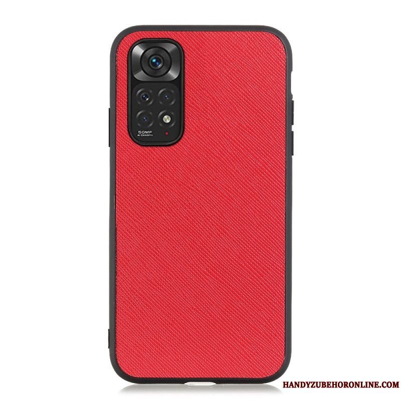 Cover Xiaomi Redmi Note 11 / 11S Ægte Tekstureret Læder