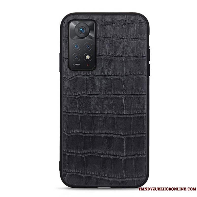 Cover Xiaomi Redmi Note 11 Pro / 11 Pro 5G Ægte Crocodile Texture Læder