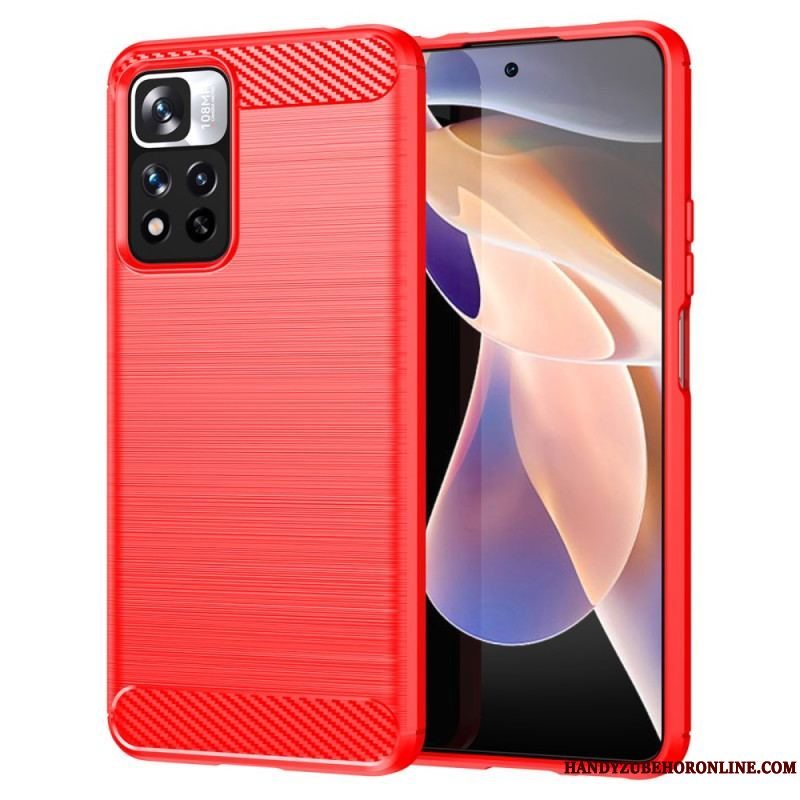 Cover Xiaomi Redmi Note 11 Pro Plus 5G Børstet Kulfiber