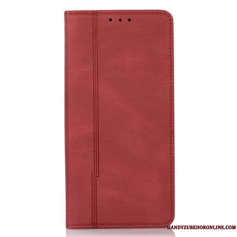 Cover Xiaomi Redmi Note 11 Pro Plus 5G Flip Cover Stil Læder Linje