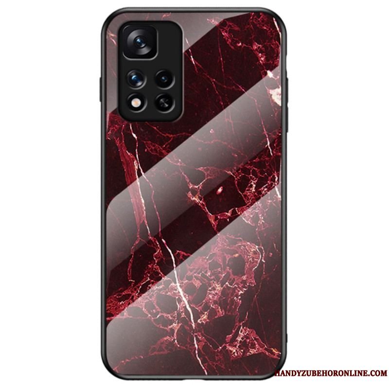 Cover Xiaomi Redmi Note 11 Pro Plus 5G Marmorfarver Hærdet Glas