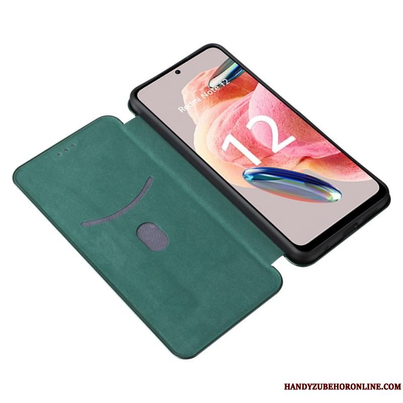 Cover Xiaomi Redmi Note 12 4G Flip Cover Kulfiber