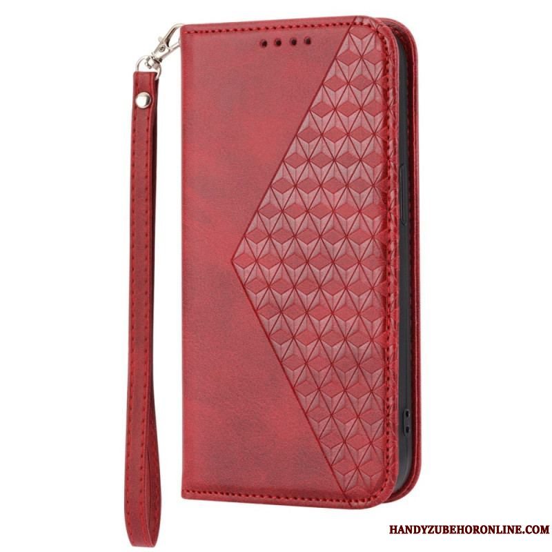 Cover Xiaomi Redmi Note 12 5G Flip Cover Stil Læder 3d Mønster