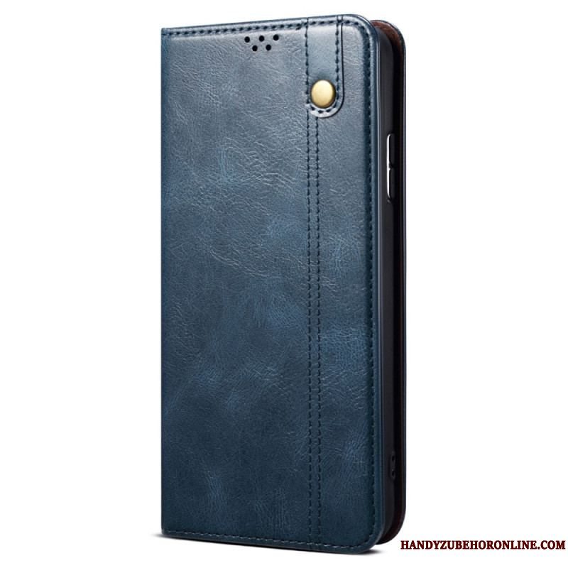 Cover Xiaomi Redmi Note 12 5G Flip Cover Voksbehandlet Kunstlæder