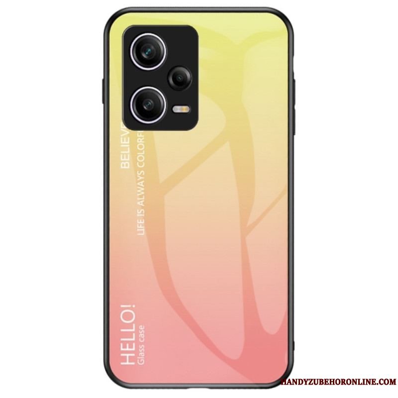 Cover Xiaomi Redmi Note 12 Pro Hærdet Glas Hej