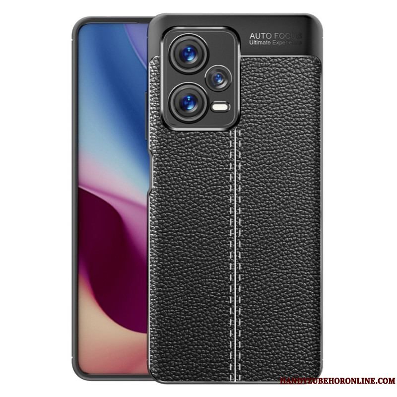 Cover Xiaomi Redmi Note 12 Pro Plus Dobbelt Linje Litchi Læder Effekt