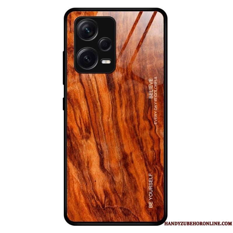 Cover Xiaomi Redmi Note 12 Pro Plus Trædesign Hærdet Glas