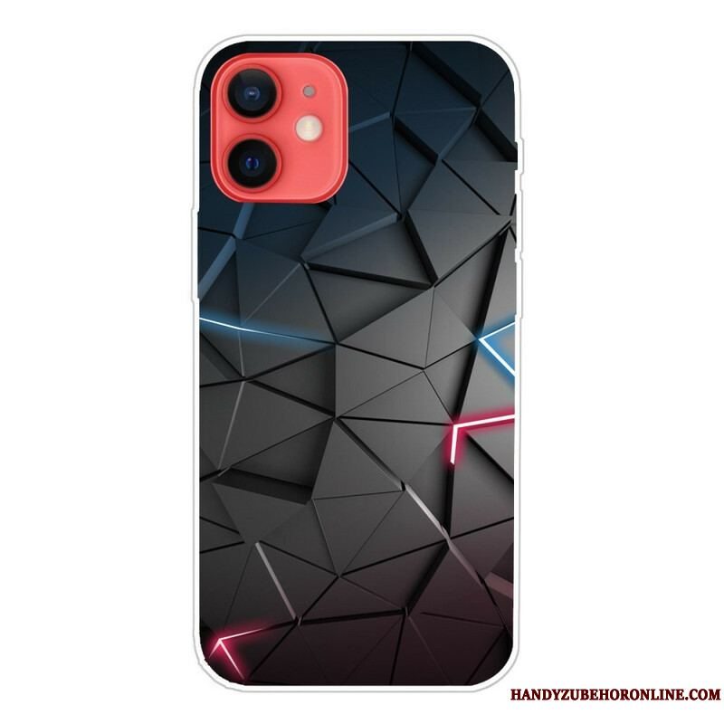 Cover iPhone 13 Mini Fleksibel Geometri