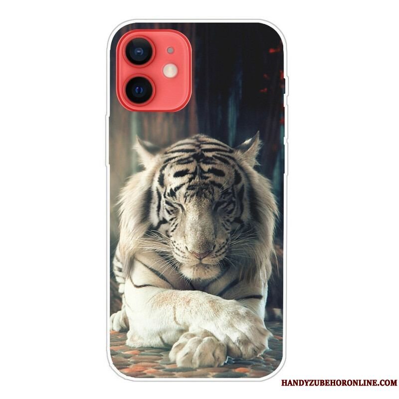 Cover iPhone 13 Mini Fleksibel Tiger
