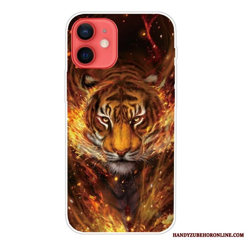 Cover iPhone 13 Mini Fleksibel Tiger