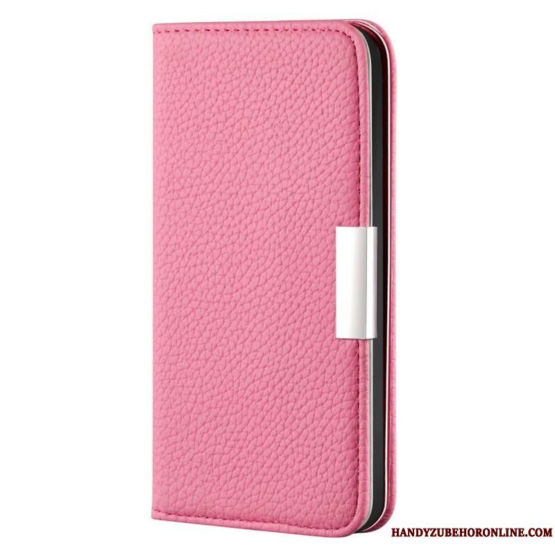 Cover iPhone 13 Mini Flip Cover Imiteret Læder Litchi Ultra Chic