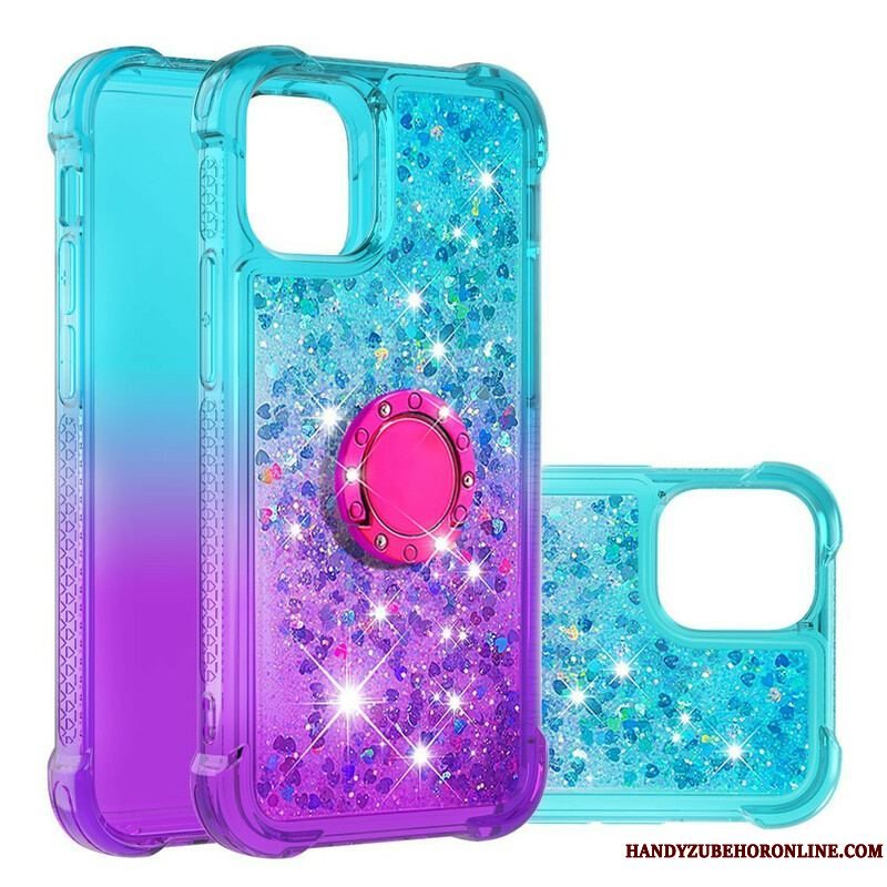 Cover iPhone 13 Mini Glitter Ring-bracket