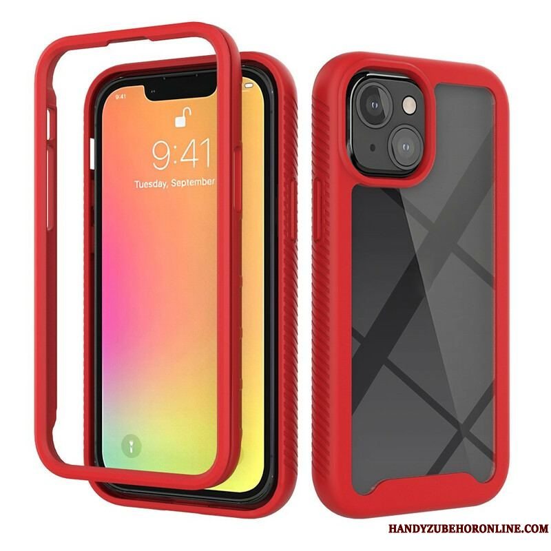 Cover iPhone 13 Mini Hybrid Design Silikone Kanter