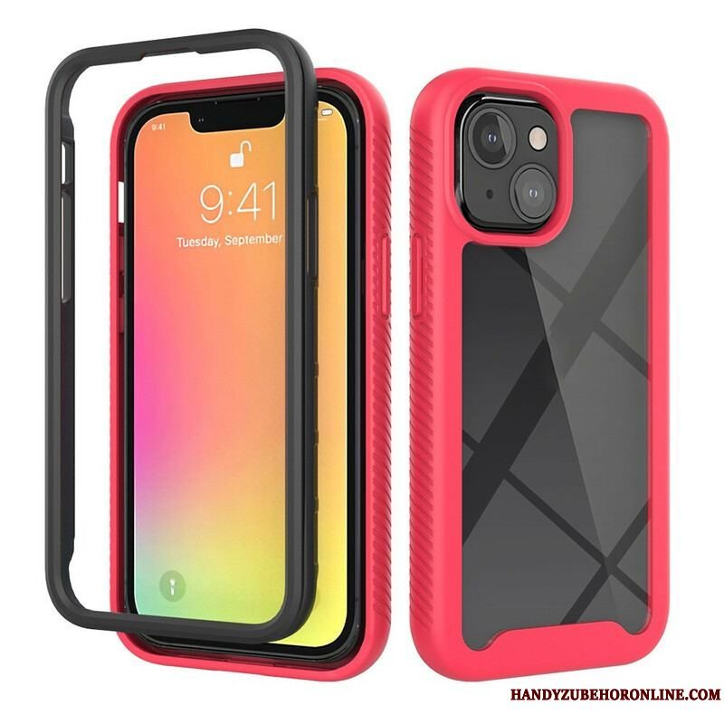 Cover iPhone 13 Mini Hybrid Design Silikone Kanter