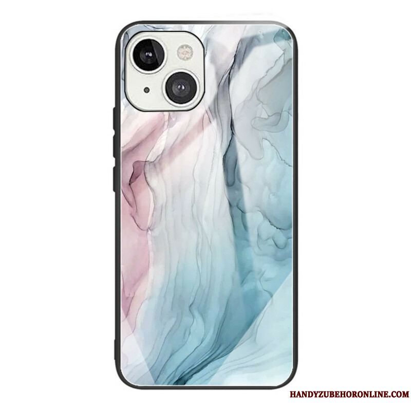 Cover iPhone 13 Mini Marmor Hærdet Glas