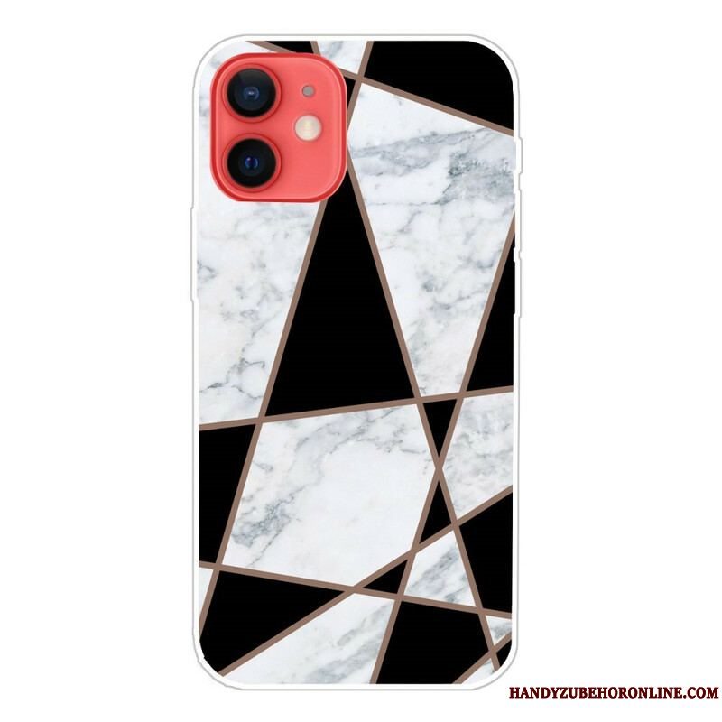 Cover iPhone 13 Mini Variabel Geometrisk Marmor