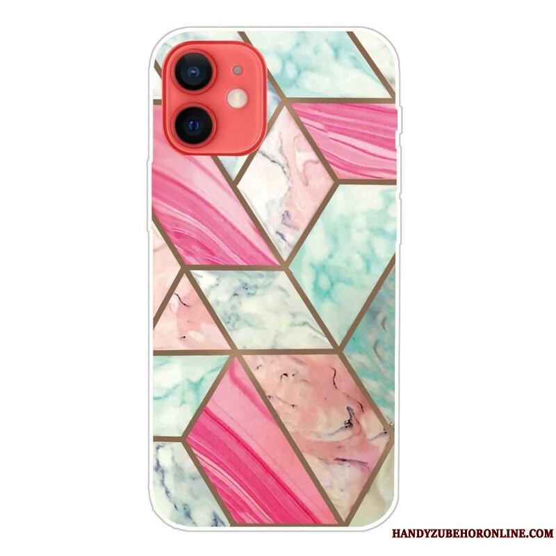 Cover iPhone 13 Mini Variabel Geometrisk Marmor