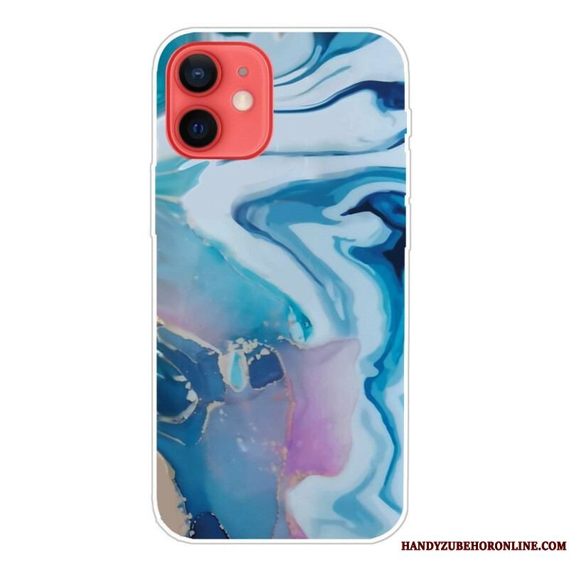 Cover iPhone 13 Mini Variabel Geometrisk Marmor