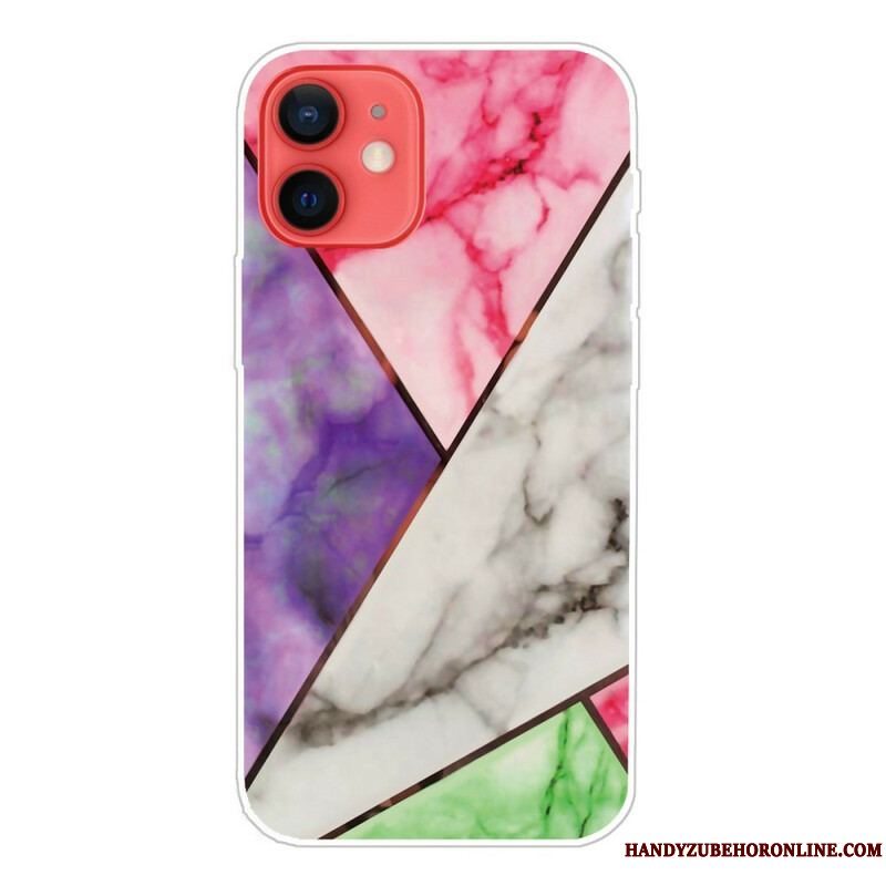 Cover iPhone 13 Mini Variabel Geometrisk Marmor