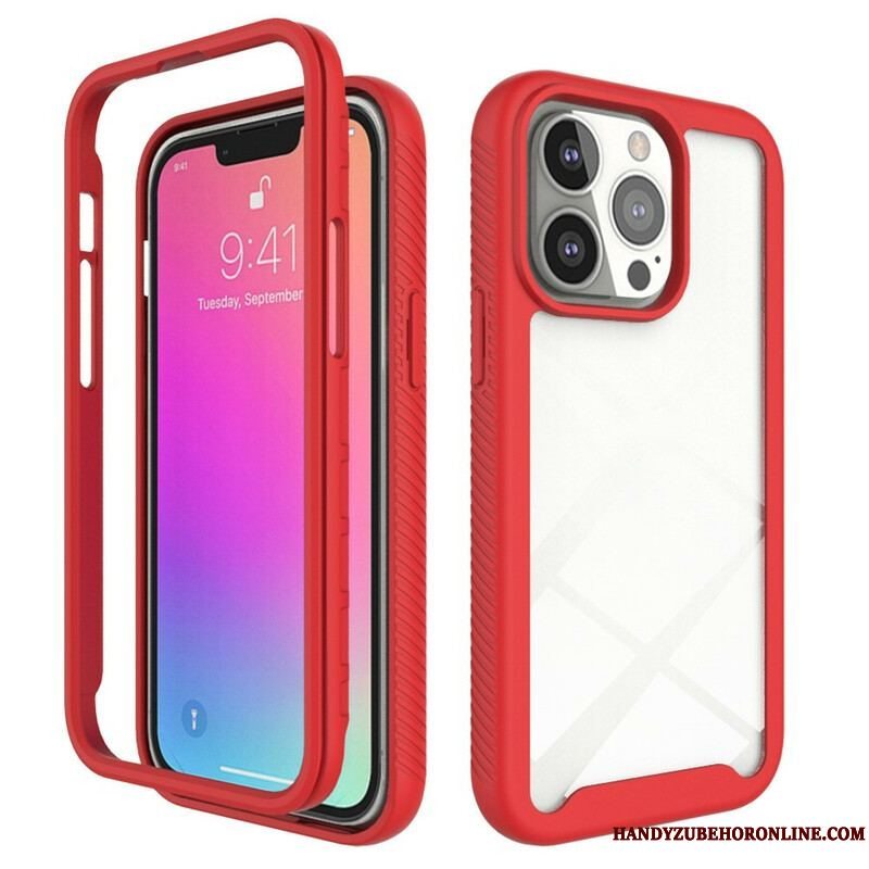 Cover iPhone 13 Pro Hybrid Design Silikone Kanter