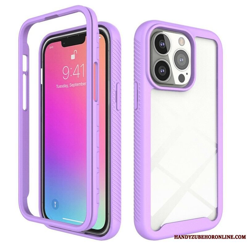 Cover iPhone 13 Pro Hybrid Design Silikone Kanter