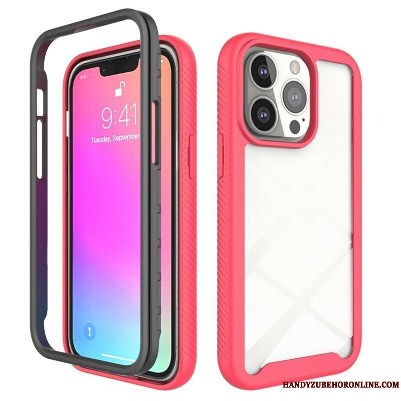 Cover iPhone 13 Pro Hybrid Design Silikone Kanter