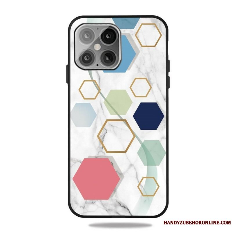 Cover iPhone 13 Pro Marmor Geometri