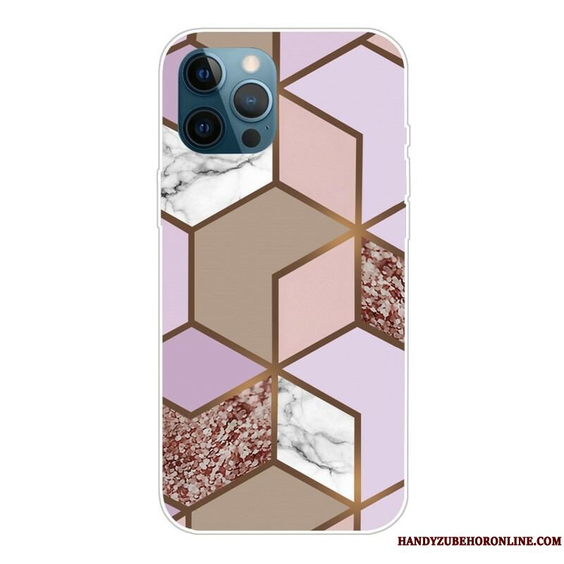 Cover iPhone 13 Pro Marmor Geometri