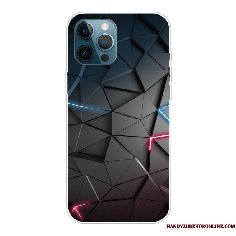 Cover iPhone 13 Pro Max Fleksibel Geometri