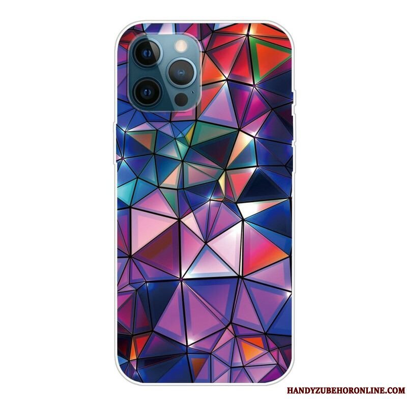 Cover iPhone 13 Pro Max Fleksibel Geometri