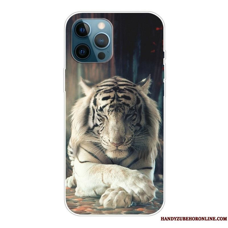 Cover iPhone 13 Pro Max Fleksibel Tiger