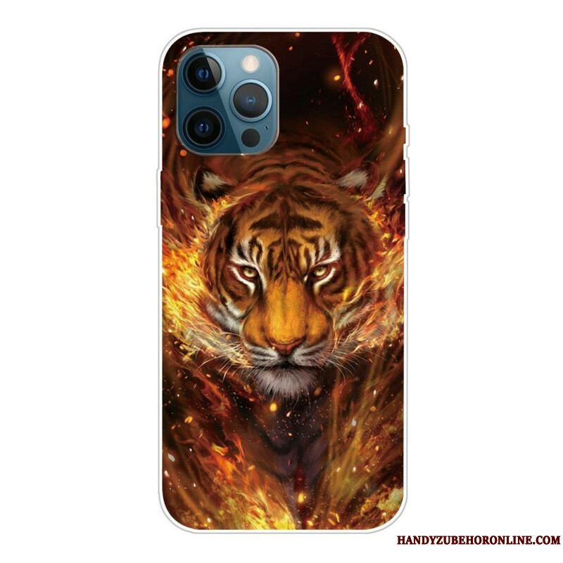 Cover iPhone 13 Pro Max Fleksibel Tiger