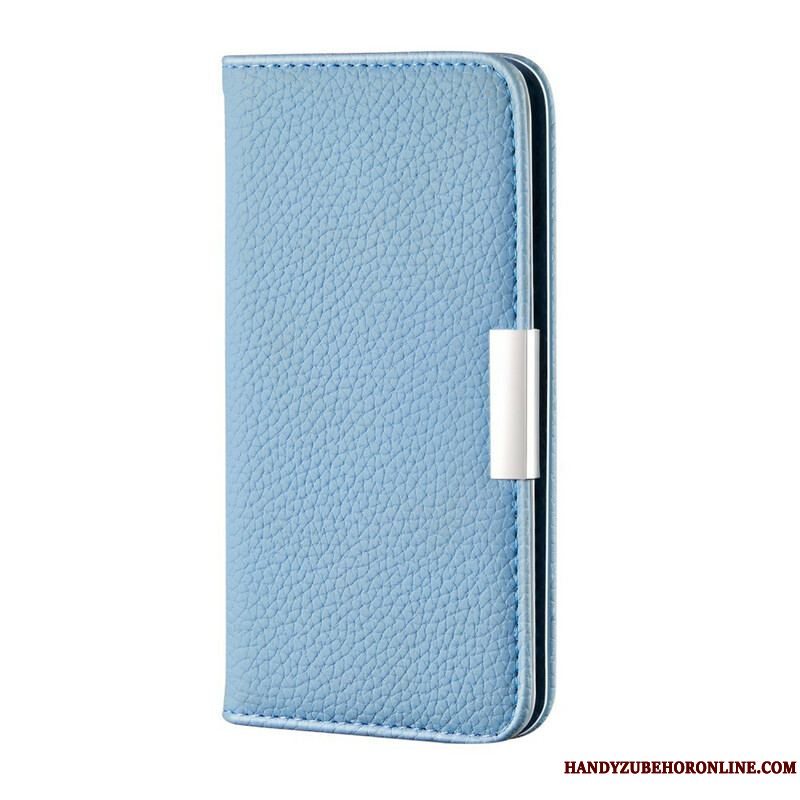 Cover iPhone 13 Pro Max Flip Cover Imiteret Læder Litchi Ultra Chic