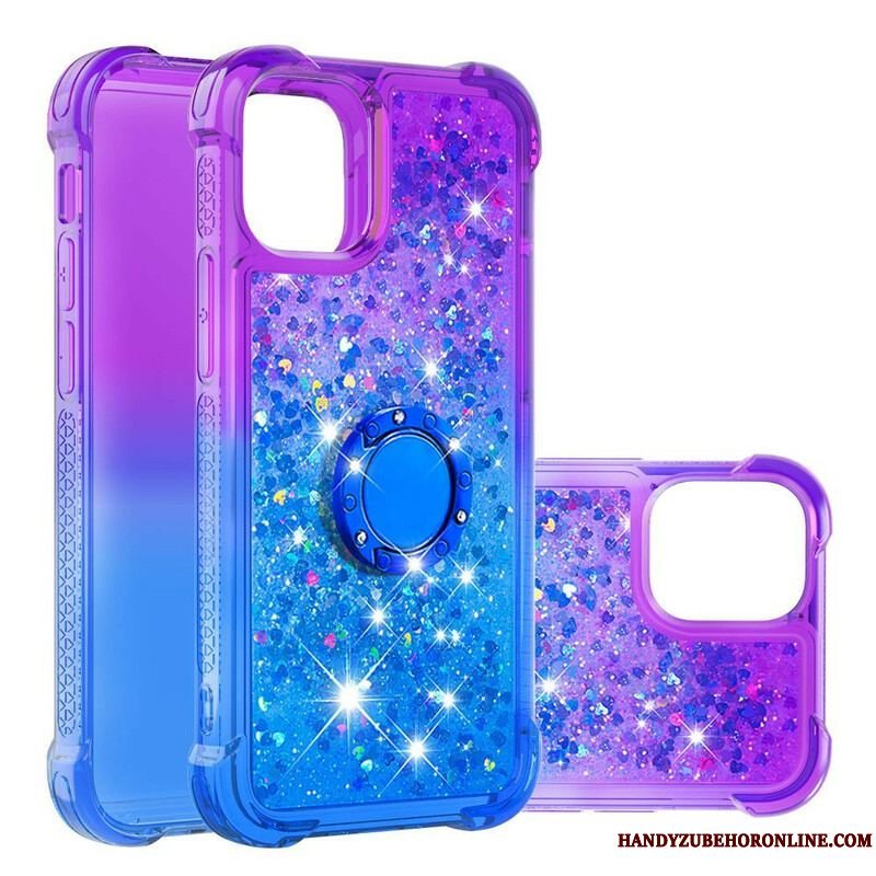 Cover iPhone 13 Pro Max Glitter Ring-bracket