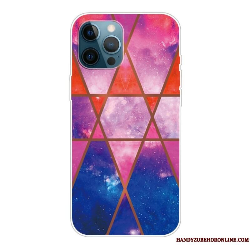 Cover iPhone 13 Pro Variabel Geometrisk Marmor