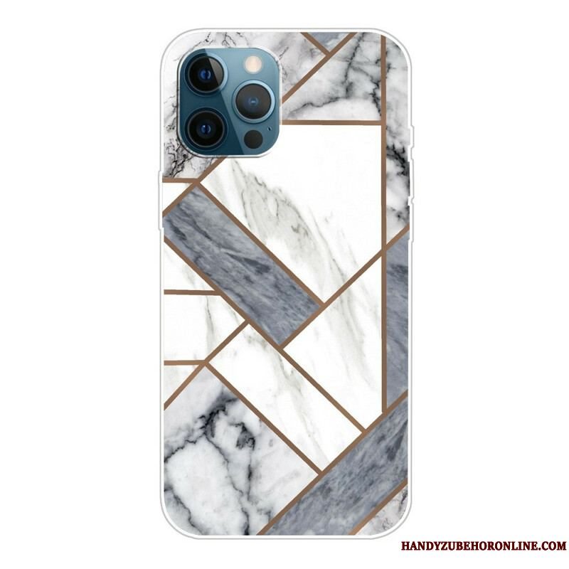 Cover iPhone 13 Pro Variabel Geometrisk Marmor