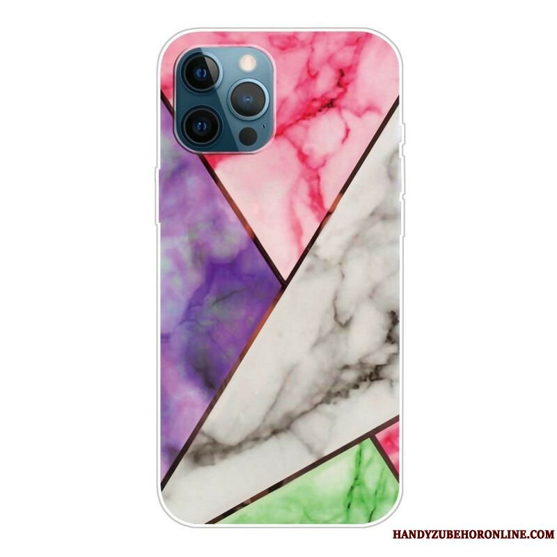 Cover iPhone 13 Pro Variabel Geometrisk Marmor