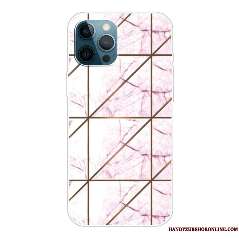 Cover iPhone 13 Pro Variabel Geometrisk Marmor