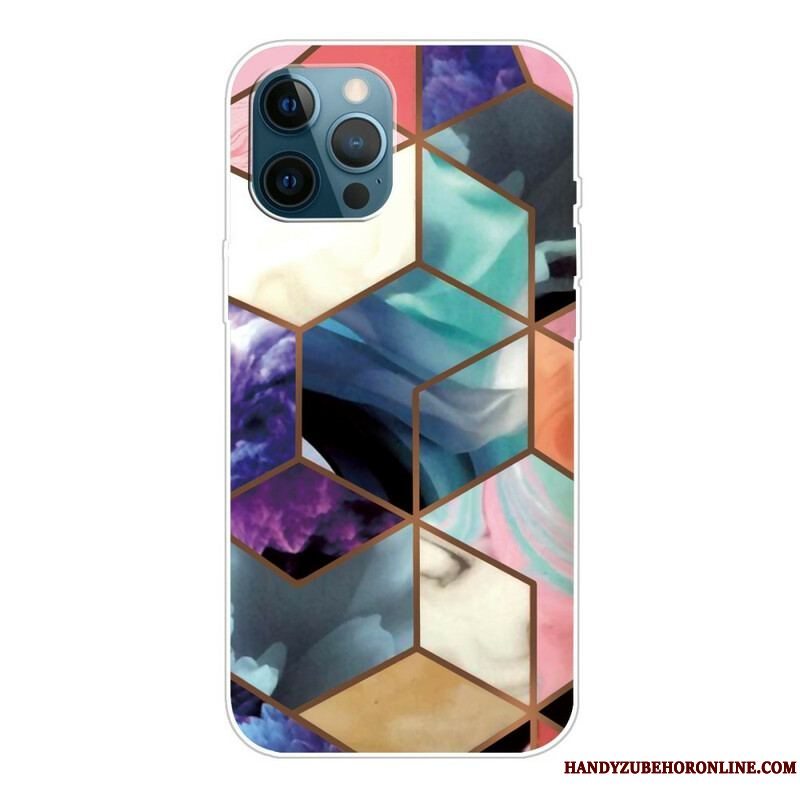 Cover iPhone 13 Pro Variabel Geometrisk Marmor