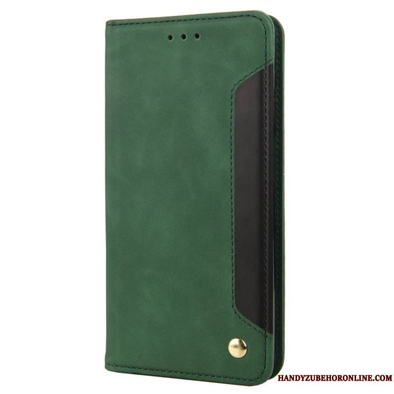 Cover iPhone 14 Flip Cover Bicolor Med Nitte
