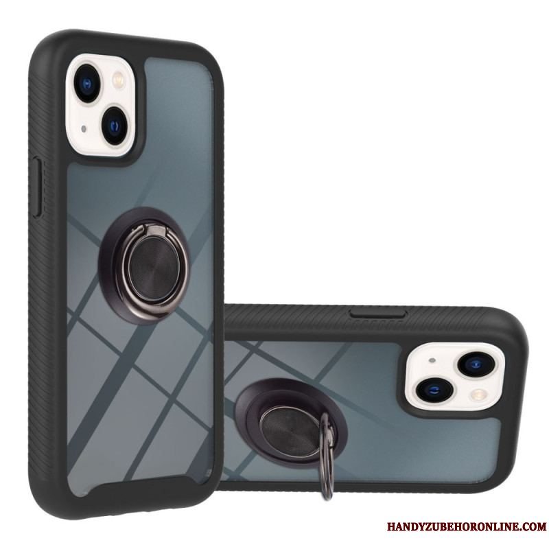 Cover iPhone 14 Gennemsigtig Med Ring-support