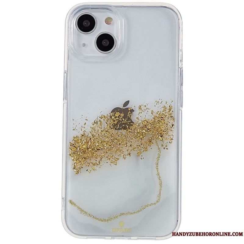 Cover iPhone 14 Glitter Kunst