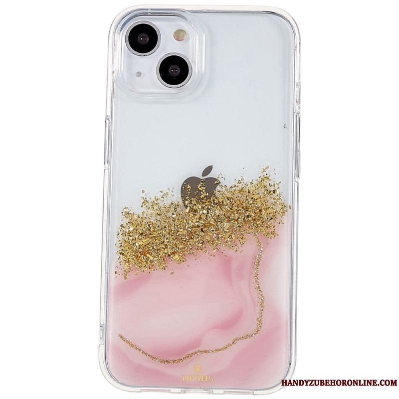 Cover iPhone 14 Glitter Kunst