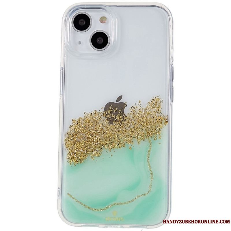 Cover iPhone 14 Glitter Kunst