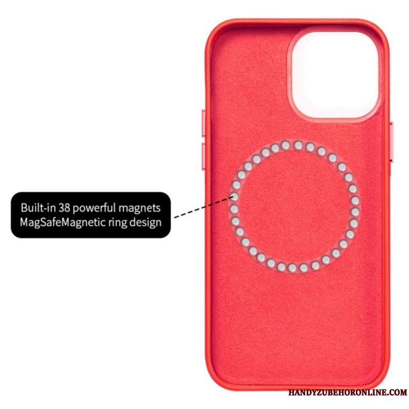 Cover iPhone 14 Magsafe Kompatibel Quiltet Stil