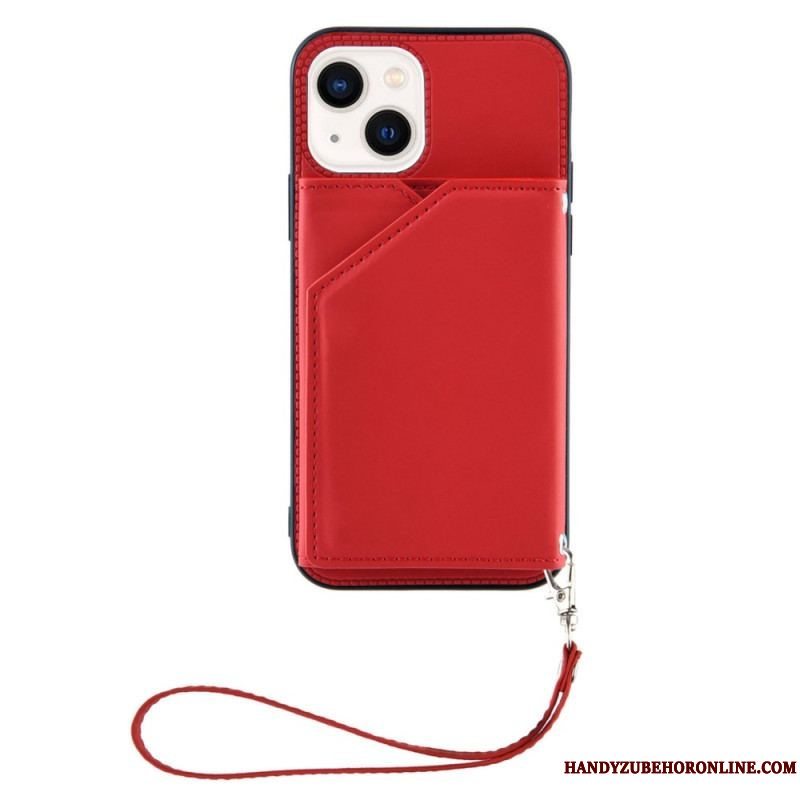 Cover iPhone 14 Med Snor Remkortholder