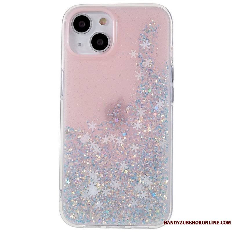 Cover iPhone 14 Pailletter Flakes